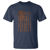 Retro Cowboy T Shirt USA Flag Texas Western Country Rodeo Southern