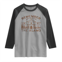 Remember The Alamo Raglan Shirt Texas Souvenir History San Antonio Pride - Wonder Print Shop