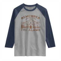 Remember The Alamo Raglan Shirt Texas Souvenir History San Antonio Pride - Wonder Print Shop
