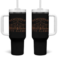 Remember The Alamo Tumbler With Handle Texas Souvenir History San Antonio Pride - Wonder Print Shop
