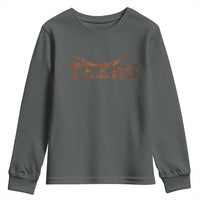 Texas Cowboys Youth Sweatshirt Retro Western American - Wonder Print Shop