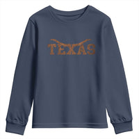 Texas Cowboys Youth Sweatshirt Retro Western American - Wonder Print Shop
