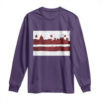 Washington DC Flag Long Sleeve Shirt
