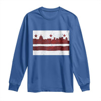 Washington DC Flag Long Sleeve Shirt