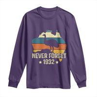 Never Forget 1932 Emu War Long Sleeve Shirt Funny Emu Lover Zookeeper