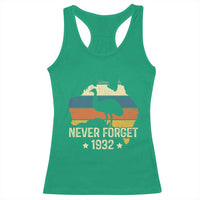 Never Forget 1932 Emu War Racerback Tank Top Funny Emu Lover Zookeeper