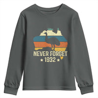 Never Forget 1932 Emu War Youth Sweatshirt Funny Emu Lover Zookeeper