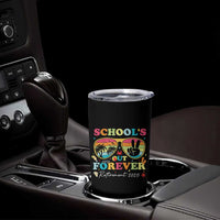 School's Out Forever Retired Teacher 2025 Tumbler Cup Groovy Retirement