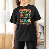 Retired Est 2025 T Shirt For Women In My Retirement Era Groovy Summer Vibes