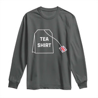 I Love English Tea UK Flag Long Sleeve Shirt Vintage British Humor