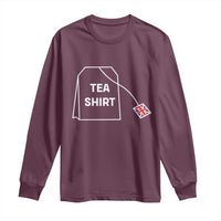 I Love English Tea UK Flag Long Sleeve Shirt Vintage British Humor