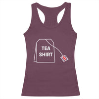 I Love English Tea UK Flag Racerback Tank Top Vintage British Humor