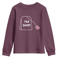I Love English Tea UK Flag Youth Sweatshirt Vintage British Humor