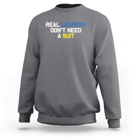 Support Ukraine Sweatshirt Real Leaders Dont Need Suits