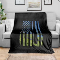 American Flag Golf Throw Blanket Golfer Funny Golf Club Golfing
