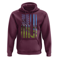 American Flag Golf Hoodie Golfer Funny Golf Club Golfing
