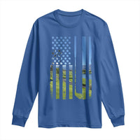 American Flag Golf Long Sleeve Shirt Golfer Funny Golf Club Golfing