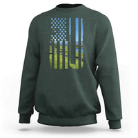 American Flag Golf Sweatshirt Golfer Funny Golf Club Golfing