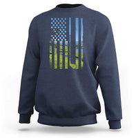 American Flag Golf Sweatshirt Golfer Funny Golf Club Golfing