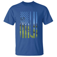 American Flag Golf T Shirt Golfer Funny Golf Club Golfing