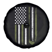 Retro American Flag Golf Spare Tire Cover Golfer Funny Golf Club Golfing