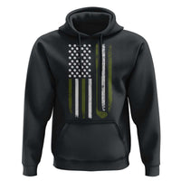 Retro American Flag Golf Hoodie Golfer Funny Golf Club Golfing