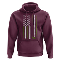 Retro American Flag Golf Hoodie Golfer Funny Golf Club Golfing