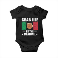 Funny Meatball Baby Onesie Italian Food Italy Flag - Wonder Print Shop