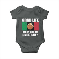 Funny Meatball Baby Onesie Italian Food Italy Flag - Wonder Print Shop