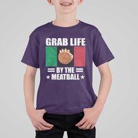 Funny Meatball T Shirt For Kid Italian Food Italy Flag - Wonder Print Shop