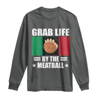 Funny Meatball Long Sleeve Shirt Italian Food Italy Flag - Wonder Print Shop