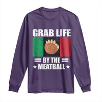 Funny Meatball Long Sleeve Shirt Italian Food Italy Flag - Wonder Print Shop