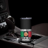 Funny Meatball Skinny Tumbler Italian Food Italy Flag - Wonder Print Shop
