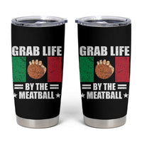 Funny Meatball Tumbler Cup Italian Food Italy Flag - Wonder Print Shop