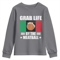Funny Meatball Youth Sweatshirt Italian Food Italy Flag - Wonder Print Shop
