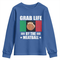 Funny Meatball Youth Sweatshirt Italian Food Italy Flag - Wonder Print Shop