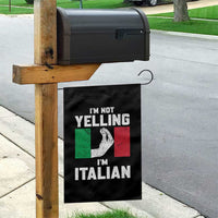 Funny Italian Garden Flag Im Not Yelling Im Italian Italy Flag - Wonder Print Shop
