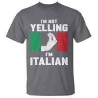 Funny Italian T Shirt Im Not Yelling Im Italian Italy Flag - Wonder Print Shop