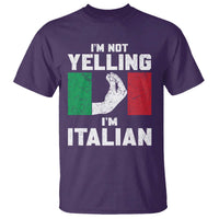 Funny Italian T Shirt Im Not Yelling Im Italian Italy Flag - Wonder Print Shop