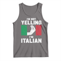 Funny Italian Tank Top Im Not Yelling Im Italian Italy Flag - Wonder Print Shop