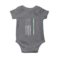 Italian American Flag Baby Onesie Retro Italy Flag Italian Family - Wonder Print Shop