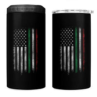 Italian American Flag 4 in 1 Can Cooler Tumbler Retro Italy Flag Italian Family - Wonder Print Shop