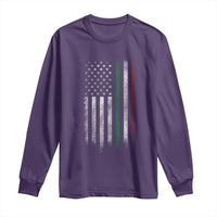 Italian American Flag Long Sleeve Shirt Retro Italy Flag Italian Family - Wonder Print Shop