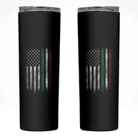 Italian American Flag Skinny Tumbler Retro Italy Flag Italian Family - Wonder Print Shop