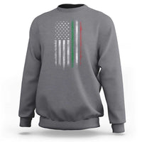 Italian American Flag Sweatshirt Retro Italy Flag Italian Family - Wonder Print Shop
