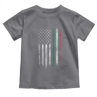 Italian American Flag Toddler T Shirt Retro Italy Flag Italian Family - Wonder Print Shop