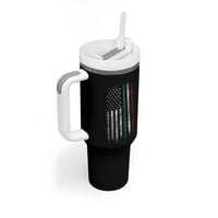 Italian American Flag Tumbler With Handle Retro Italy Flag Italian Family - Wonder Print Shop