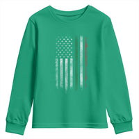 Italian American Flag Youth Sweatshirt Retro Italy Flag Italian Family - Wonder Print Shop