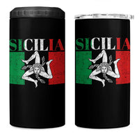 Italian Flag 4 in 1 Can Cooler Tumbler Pisa Tower Colosseum Classic Scooter Retro - Wonder Print Shop