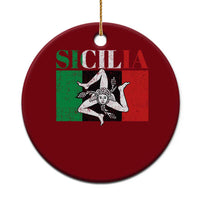 Italian Flag Ceramic Ornament Pisa Tower Colosseum Classic Scooter Retro - Wonder Print Shop